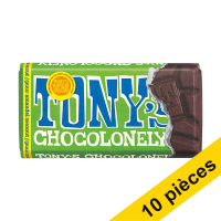 Offre : 10x Tony's Chocolonely tablette de chocolat noir amandes sel de mer 90 grammes 137237