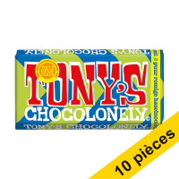Offre : 10x Tony's Chocolonely tablette de chocolat noir noisettes croquantes (180 grammes) 137223
