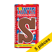 Offre : 5x Tony's Chocolonely lettre S en chocolat au lait 180g 200290