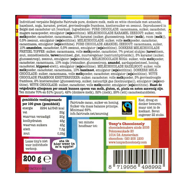 Tony's Chocolonely Tiny's Mix boîte (200 grammes) 137160 - 3