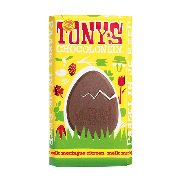 Tony's Chocolonely barre de Pâques merinque citron 180 grammes 200354 - 1