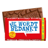 Tony's Chocolonely barre de chocolat au lait « bedankt » 180 grammes 17424 423292 - 2