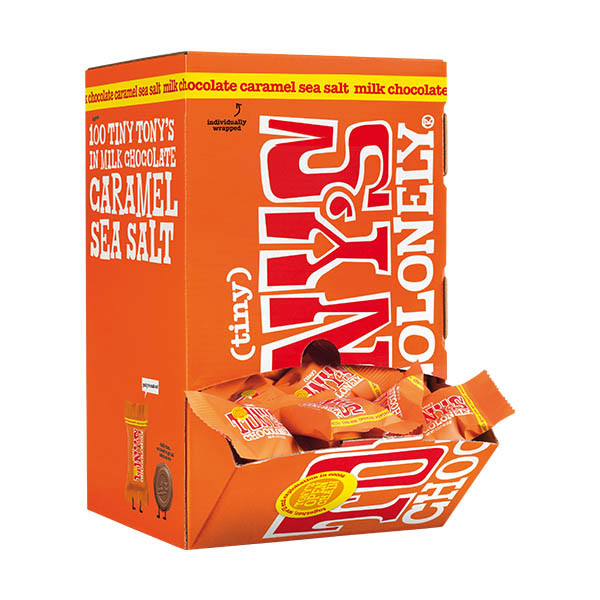 Tony's Chocolonely chocolat Tiny lait caramel sel de mer (100 pièces) 137242 - 2