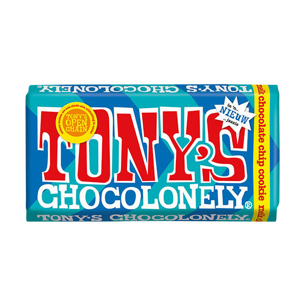 Tony's Chocolonely chocolat au lait cookies aux pépites de chocolat 180 grammes 137216 - 1
