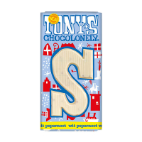Tony's Chocolonely lettre S en chocolat blanc au pain d'épices 180g 200282