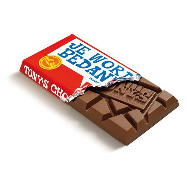 Tony's Chocolonely tablette de chocolat au lait « bedankt » 180 grammes 423292 - 3