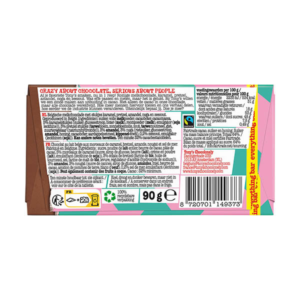 Tony's Chocolonely tablette de chocolat au lait Everything 90 grammes 137238 - 3