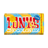 Tony's Chocolonely tablette de chocolat au lait caramel rice crisp 180 grammes 137224