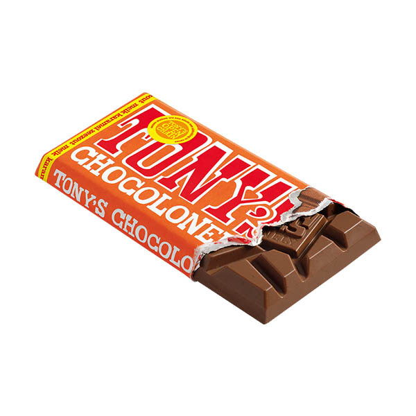 Tony's Chocolonely tablette de chocolat au lait caramel sel de mer 90 grammes 137234 - 2
