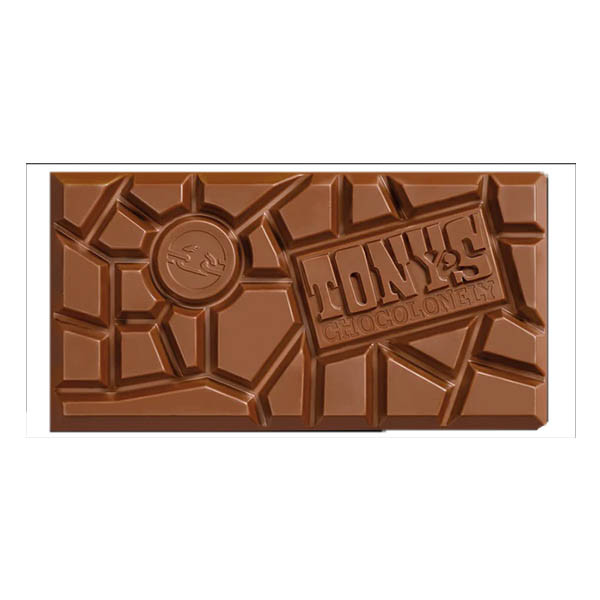 Tony's Chocolonely tablette de chocolat au lait et aux noisettes 180 grammes 137164 - 3
