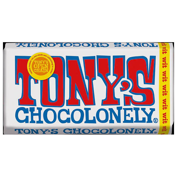 Tony's Chocolonely tablette de chocolat blanc 180 grammes 137168 - 1