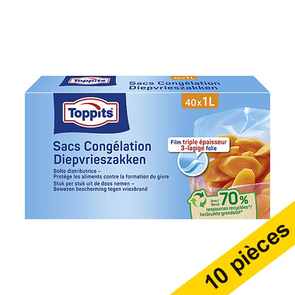 Offre : 10x Toppits sacs congélation 1 litre (40 pièces) STO05017 - 1