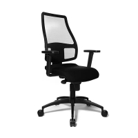 Topstar Syncro Net chaise de bureau (avec accoudoirs en H) - noir 205903