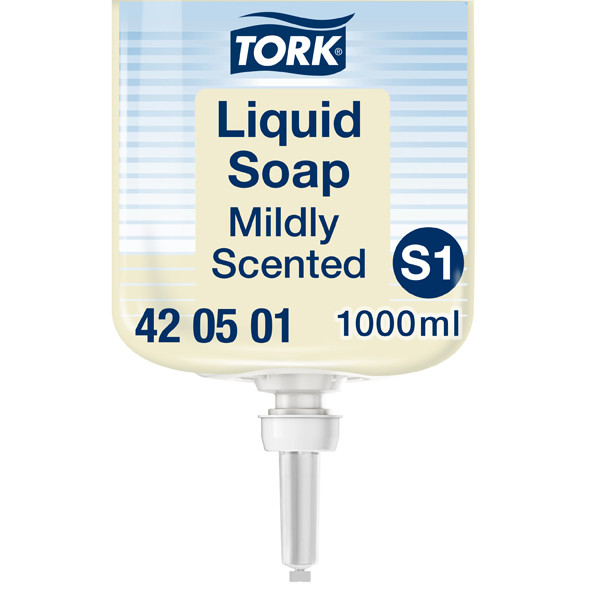 Tork 420501 savon liquide parfumé pour distributeur Tork S1 (1 litre) 420501 STO00032 - 1