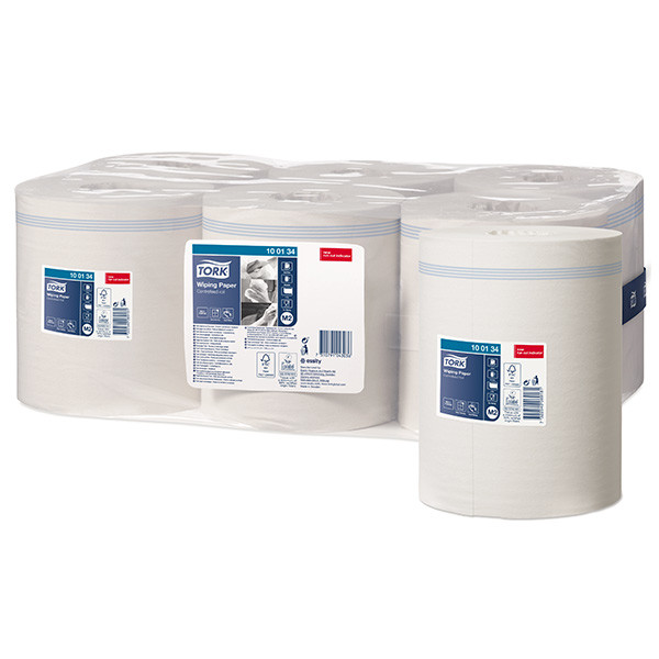 Tork Centerfeed 100134 papier d'essuyage 1 pli 6 rouleaux pour distributeur Tork M2 100134 STO00026 - 1
