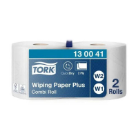 Tork Wiper 420 Combi Roll papier de nettoyage 2 plis 2 x 255 m compatible avec distributeurs W1 et W2 068849
