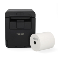 Toshiba HSP-100 imprimante tickets de caisse avec port USB et 5 rouleaux de caisse thermiques blancs 80x80x12 832340