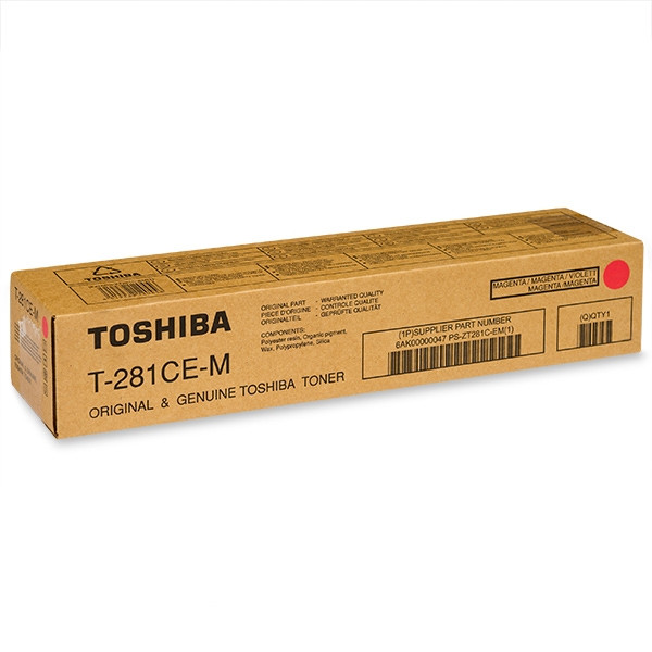 Toshiba T-281C-EM toner (d'origine) - magenta 6AK00000047 078600 - 1