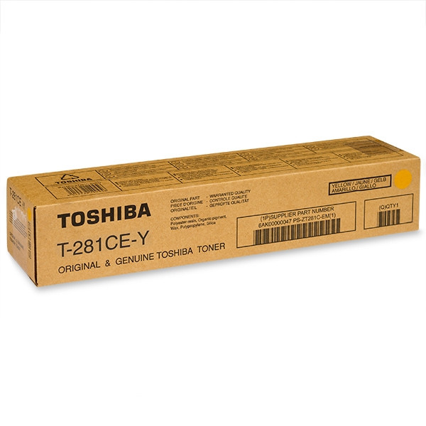 Toshiba T-281C-EY toner (d'origine) - jaune 6AK00000107 078602 - 1