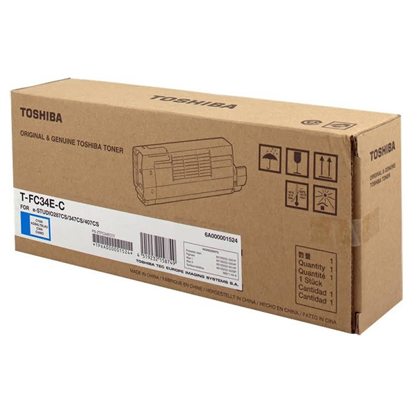 Toshiba T-FC34EC toner (d'origine) - cyan 6A000001524 078908 - 1