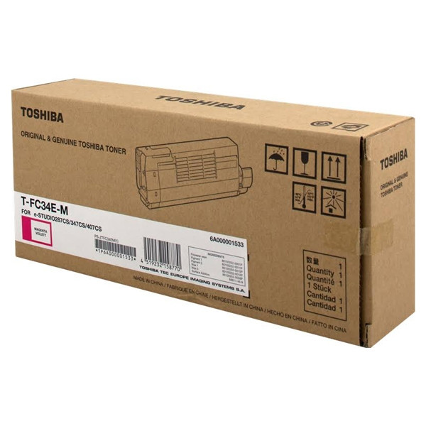 Toshiba T-FC34EM toner (d'origine) - magenta 6A000001533 078910 - 1