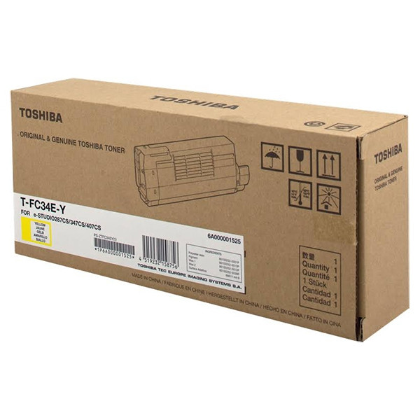 Toshiba T-FC34EY toner (d'origine) - jaune 6A000001525 078912 - 1