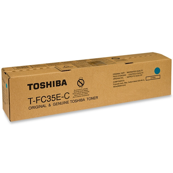 Toshiba T-FC35-C toner (d'origine) - cyan 6AJ00000050 T-FC35-C 078554 - 1