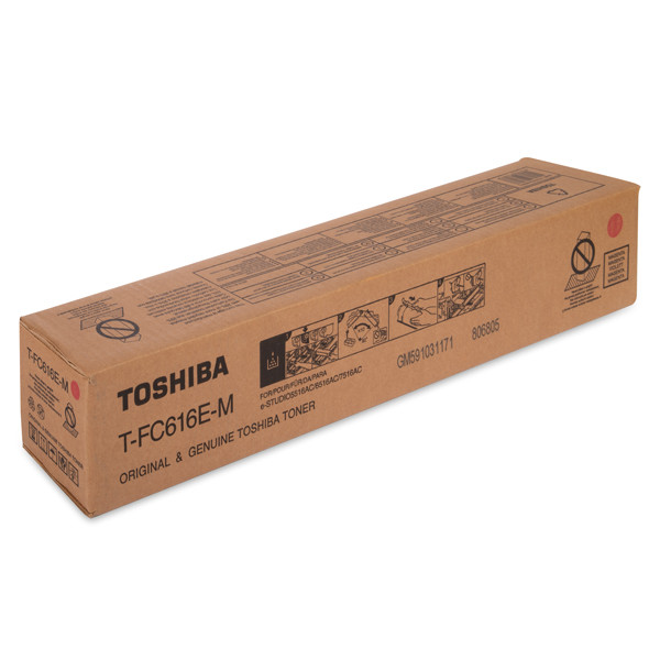 Toshiba T-FC616EM toner (d'origine) - magenta 6AK00000375 078448 - 1
