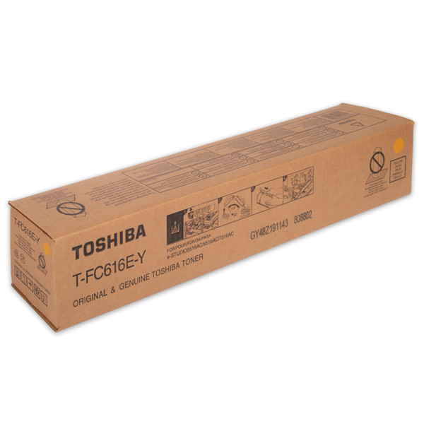 Toshiba T-FC616EY toner (d'origine) - jaune 6AK00000379 078450 - 1