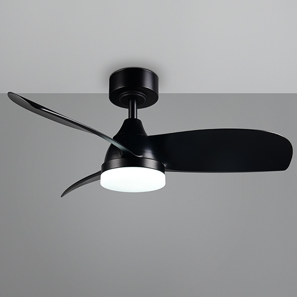 Ventilateur de plafond avec éclairage LED | Helsinki | Ø 90 cm | 2700-6000K | Noir | 20W | Trio Lighting LTR00719 - 2