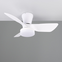 Ventilateur de plafond avec éclairage LED | Randers | Ø 76 cm | 2700-6000K | Blanc | 20W | Trio Lighting LTR00716