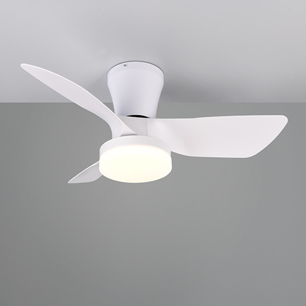 Ventilateur de plafond avec éclairage LED | Randers | Ø 76 cm | 2700-6000K | Blanc | 20W | Trio Lighting LTR00716 - 3