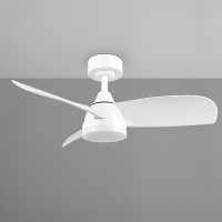 Ventilateur de plafond avec élairage LED | Helsinki | Ø 90 cm | 2700-6000K | Blanc | 20W | Trio Lighting LTR00718