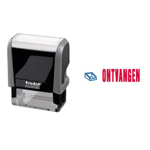 Trodat Printy 4912 Office 'Ontvangen' stempel zelfinktend 10040 225136 - 1