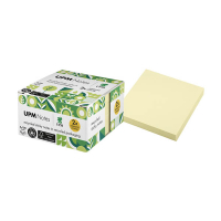 UPM notes autocollantes recyclées 75 x 75 mm (4 x 100 feuilles) - jaune 303200
