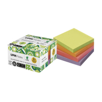UPM notes autocollantes recyclées cube en 4 couleurs (4 x 100 feuilles) 303230