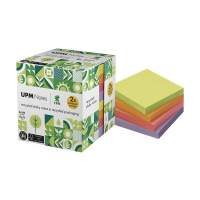 UPM notes autocollantes recylées cube en 4 couleurs (8 x 100 feuilles) 303231