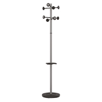 Unilux Accueil porte-manteau (8 crochets) - gris métallisé 100340698 237803