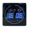 Unilux Flo horloge murale en verre - noir 237828 - 1