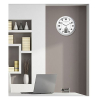Unilux Instinct horloge murale avec cadran blanc (Ø 30,5 cm) - gris argenté 100340853 237811 - 2
