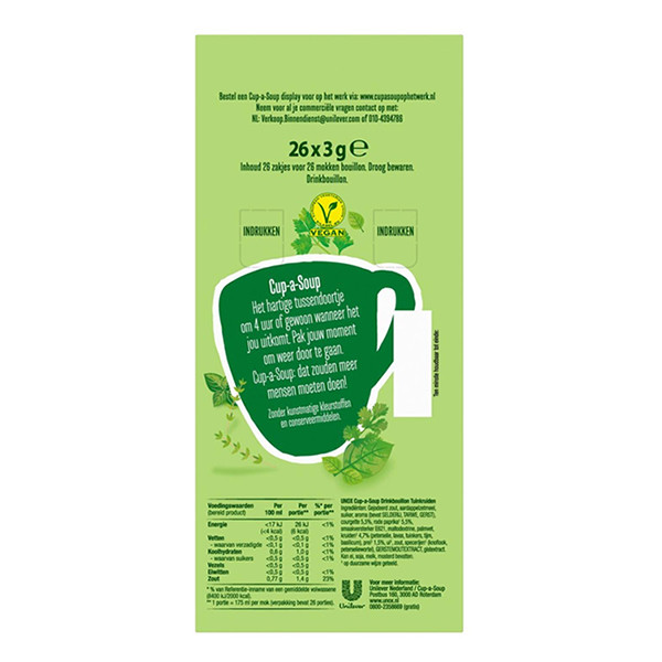 Unox Cup-a-Soup fines herbes 175 ml (26 pièces)  420027 - 2