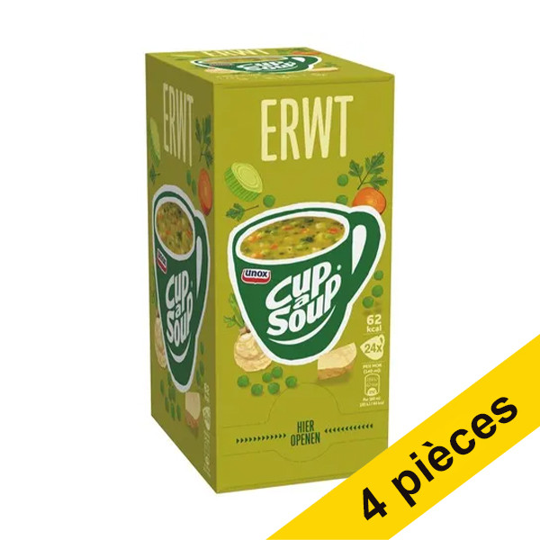 Unox Offre : 4x Cup-a-Soup Petits Pois 140 ml (24 pièces)  420041 - 1