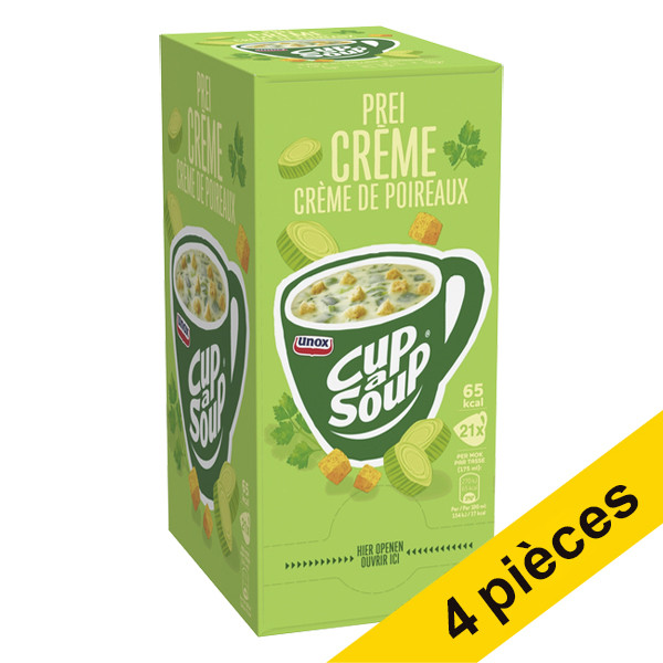 Unox Offre : 4x Cup-a-Soup crème de poireaux 175 ml (21 pièces)  423058 - 1