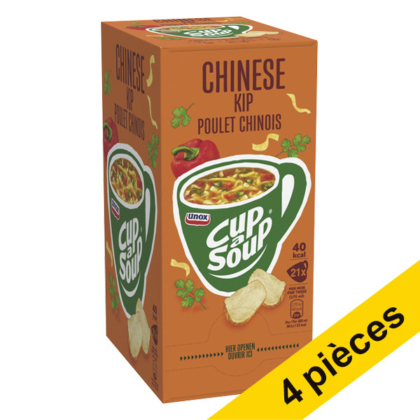Unox Offre : 4x Cup-a-Soup poulet chinois 175 ml (21 pièces)  423057 - 1