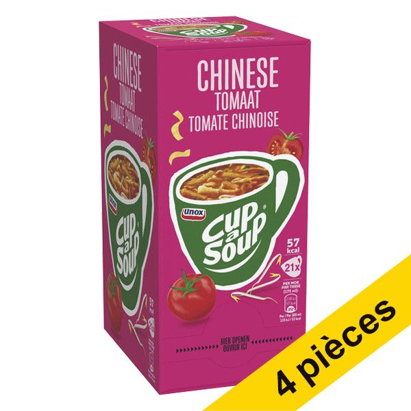 Unox Offre : 4x Cup-a-Soup tomate chinoise 175 ml (21 pièces)  423046 - 1