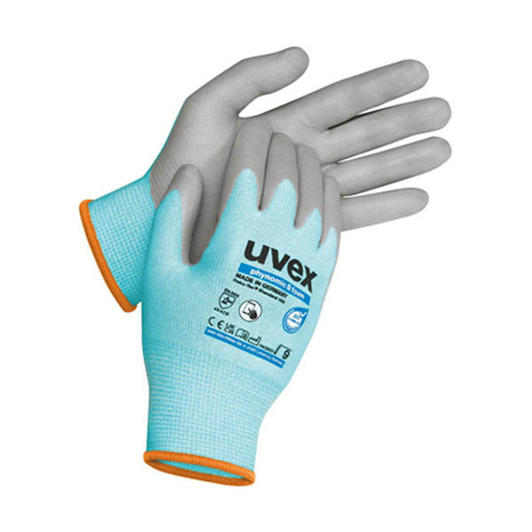 Uvex Phynomic C3 gant de travail anti-coupures taille 10/XL (10 paires) - gris/bleu 19117310 SUV00012 - 1