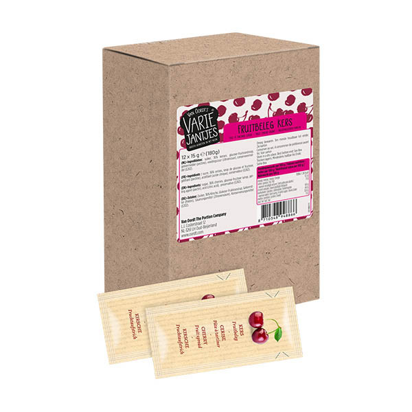 Van Oordt VarieJantjes bâtonnets de confiture aux cerises (12 x 15 grammes) 137306 - 1