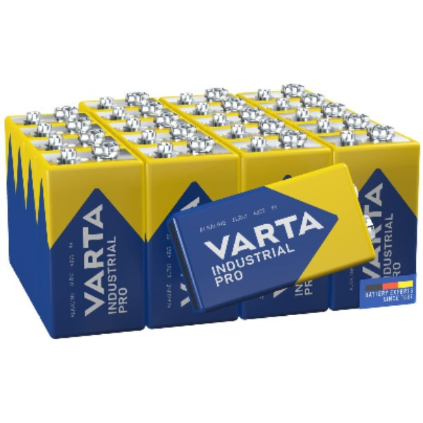 Varta Industrial Pro 9V / 6LR61 / E-Block pile alcaline(20 pièces) AVA00129 - 1