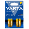 Varta Longlife AAA / MN2400 / LR03 pile alcaline (4 pièces, 1220 mAh) AVA00180 - 1