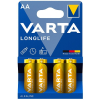 Varta Longlife AA / MN1500 / LR06 pile alcaline (4 pièces, 2900 mAh) AVA00185 - 1